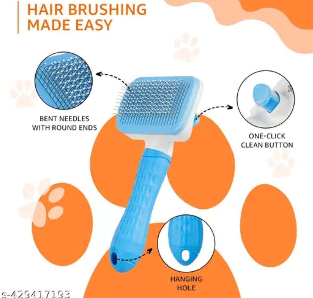 pet grooming brush designed for deshedding and grooming